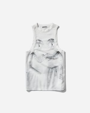 Hyein Seo Women S Jr Mesh Sleeveless Top - White
