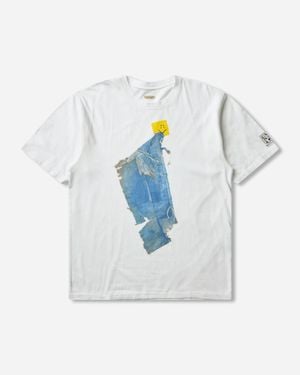 Kapital 20/-Jersey Crew T-Shirt (Peckish Boro Piece) - Blue