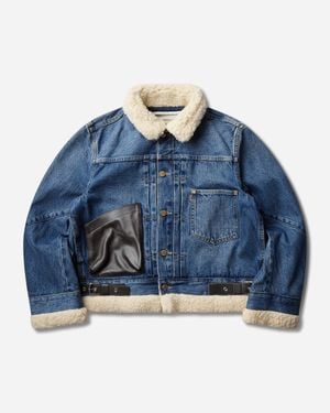 Levi's Sacai Sherpa Jacket Washed - Blue