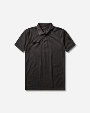 PROTOTYPES Cut Up Military Polo - Black
