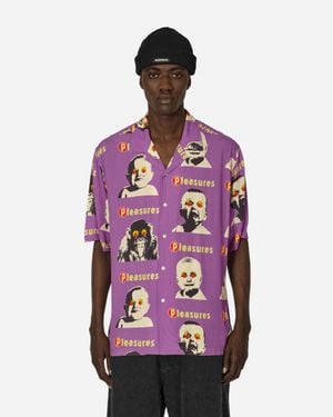 Pleasures Head Shirt Down - Purple