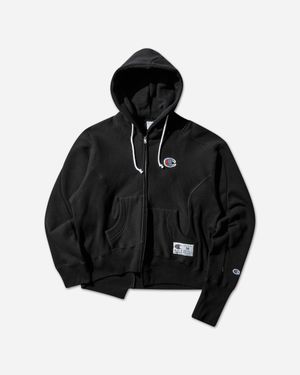 Undercover S Champion Fleece Zip Hoodie - Black