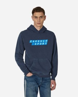 Capsule Sport Hooded Sweatshirt Vintage - Blue