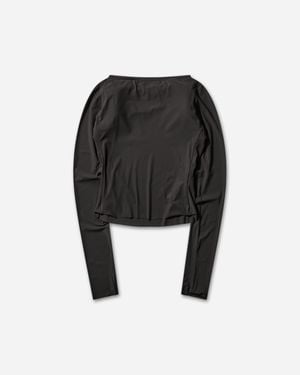 OTTOLINGER Sculpted Donut Longsleeve Top Taupe - Black