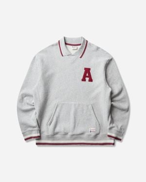 Champion Modern Ametora Reverse Weave Polo Collar Sweatshirt Off - Grey