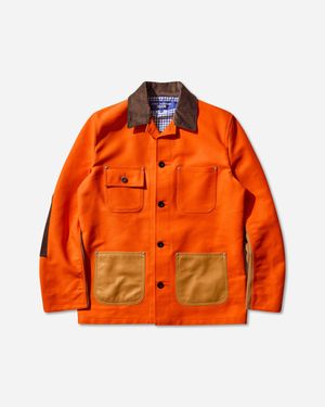 Junya Watanabe S Contrast Collar Jacket - Orange