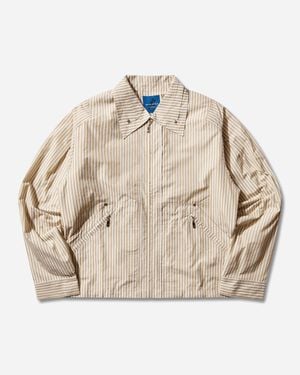 Asics Novalis Mirbelioids Jacket Stripe - Natural