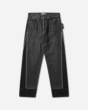 Undercover Women S Cotton Fleece Selvedge Denim Pants - Gray