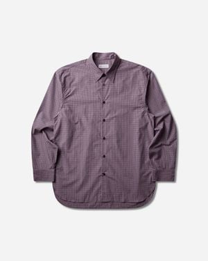 Dries Van Noten S Loose Cotton Shirt - Purple