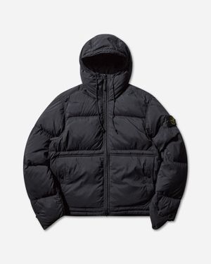 Stone Island Men S Matt Ripstop Cordura Advanced Fabrics Down Parka - Black
