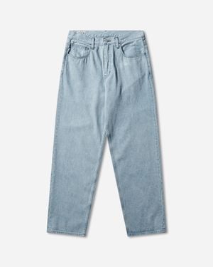 Cav Empt Men S 1992 Washed Denim Trousers Indigo - Blue