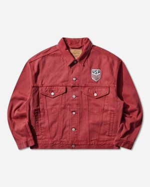Levi's U. Soccer Type Iii Trucker Jacket - Red
