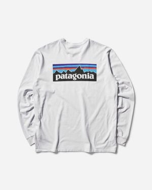 Patagonia P-6 Logo Responsibili Longsleeve T-shirt - Gray