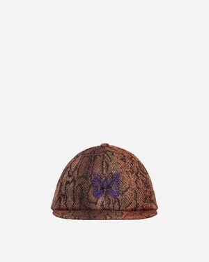 Needles Poly Jacquard Baseball Cap Phython - Brown