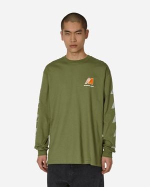 Automobili Amos Aa Logo Longsleeve T-Shirt Army - Green