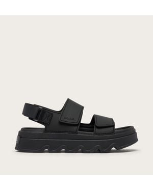 Sorel Kinetic Sunchase Ankle Strap Platm Sandal - Black