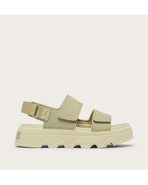 Sorel Kinetic Sunchase Ankle Strap Platm Sandal - Natural