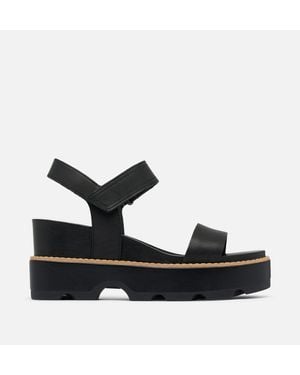 Sorel Joanie Iv Y Strap Wedge Sandal - Black