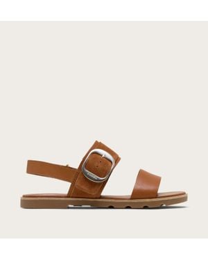 Sorel Ella Iii Slingback Flat Sandal - Natural