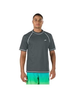 Speedo Easy Short Sleeve Swim Rashguard - Blue