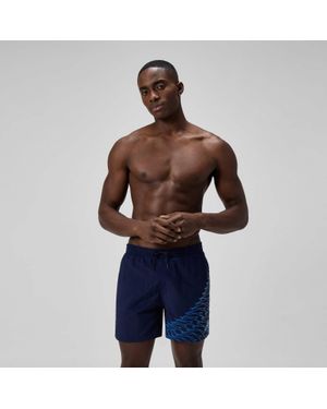Speedo Medley Logo 16" Swim Shorts - Blue