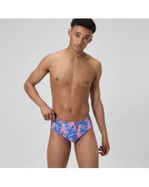Speedo Printed One Brief - Blue