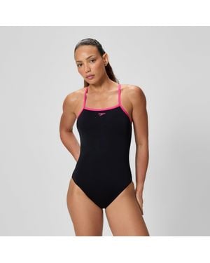 Speedo Closed Back Hydrobra Swimsuit - Black