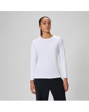 Speedo Long Sleeve Swim Tee - White