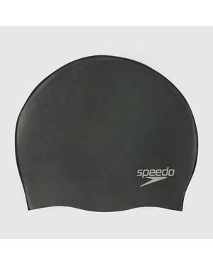 Speedo Geformte Silikonkappe Schwarz Für Erwachsene - Grün