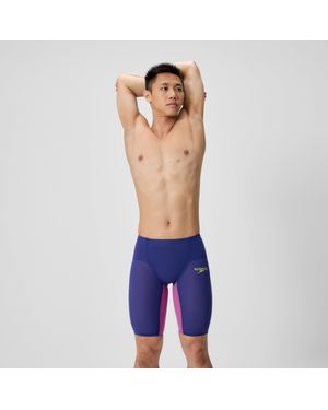Speedo Herren Fastskin Lzr Pure Valor 2.0 Schwimmhose Mit Hohem Bund Marineblau/Violett