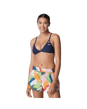 Speedo Guard Triangle Bikini Top - Blue