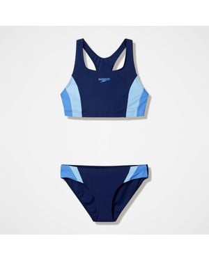 Speedo Colorblock Bikini Set - Blue