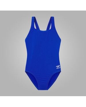 Speedo Solid Super Proback Youth One Piece - Blue