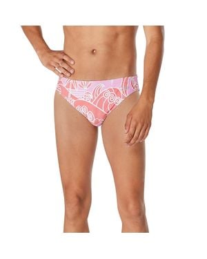 Speedo Floatable Floral Print Beachstar Brief 2" - Pink