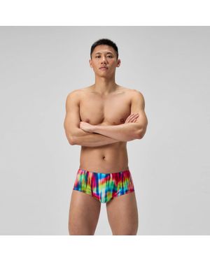 Speedo Club Training Printed 5" Brief - Red