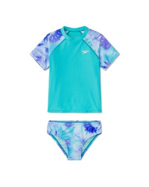 Speedo Long Sleeve Print Rashguard - Blue