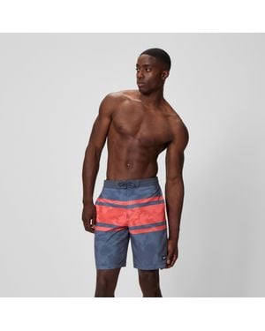 Speedo Print Bondi Swim Shorts/Coral - Red