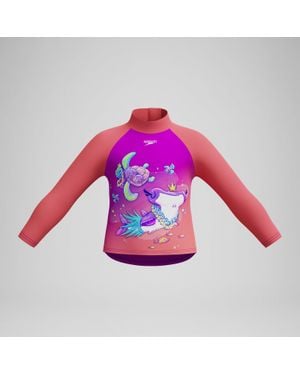 Speedo Langärmliges Rash-Top Mit Digitaldruck Koralle/ Für Mädchen - Lila