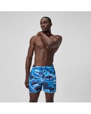 Speedo Print Redondo Edge Volley 16"Swim Trunks - Blue