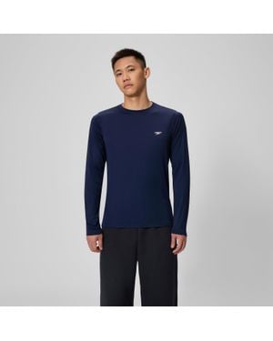 Speedo_US Basic Long Sleeve Swim T-Shirt - Blue