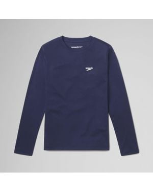 Speedo Long Sleeve Swim T-Shirt - Blue