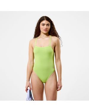Speedo Club Training V-Back 2.0 Swimsuit Lime - Green