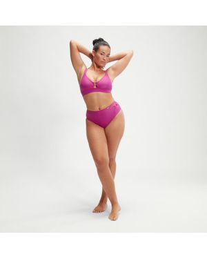 Speedo Formender Hochtaillierter Slip Für Damen Beere - Rot