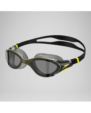Speedo Biofuse 2.0 Polarisierte Schwimmbrille Für Erwachsene Dunkelgrün/Gelb - Mettallic