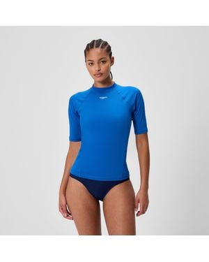 Speedo Endurance+ Short Sleeve Rashguard - Blue