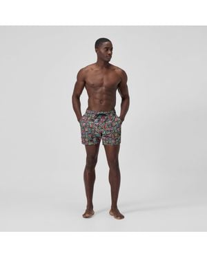 Speedo Print Redondo Edge Volley Swim Shorts - Brown