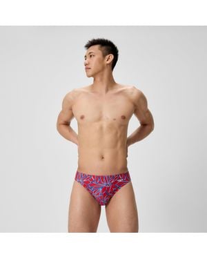 Speedo Club Training Printed Brief - Multicolor