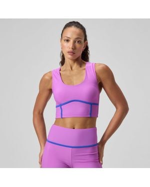 Speedo Bound Bikini Crop Top - Purple