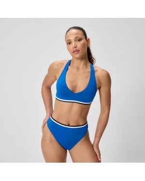 Speedo Jetstream Racerback Bikini Top - Blue