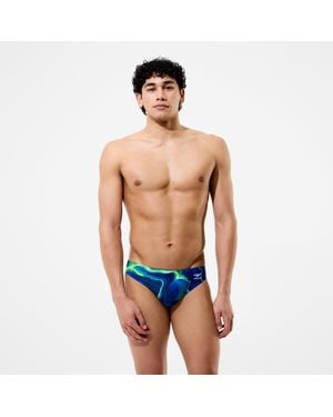 Speedo Team Printed Brief - Blue